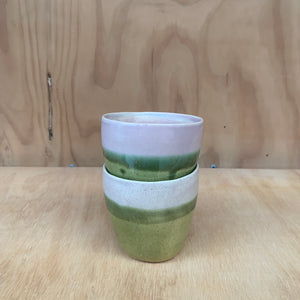 Seconds, Set of 2 Lilac/Moss Tumblers