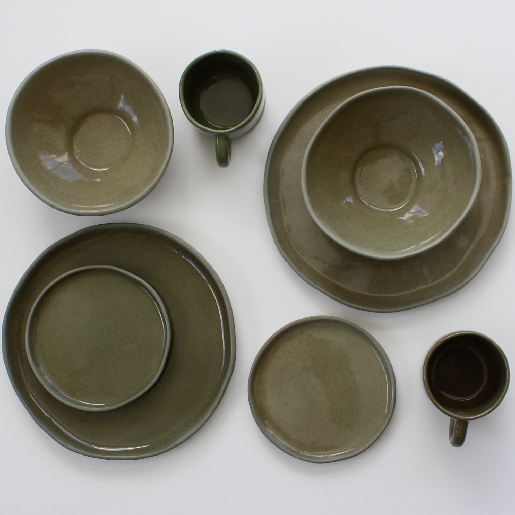 Tableware Set, Sage