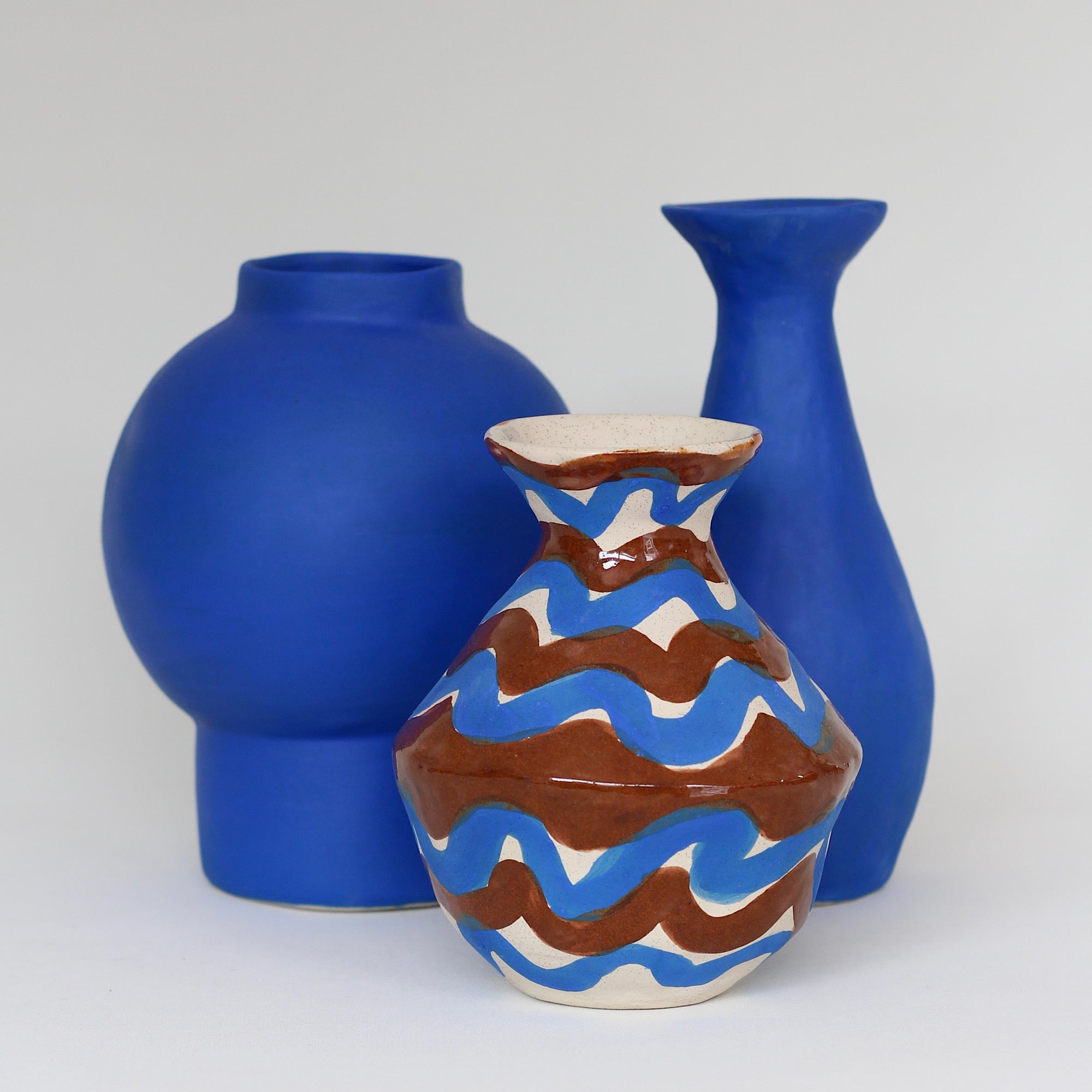 Orb Vase, Matte Cobalt