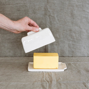 Butter Dish, Oatmeal