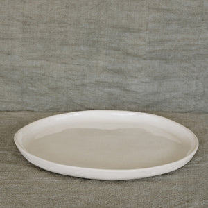 Round Platter, Oatmeal