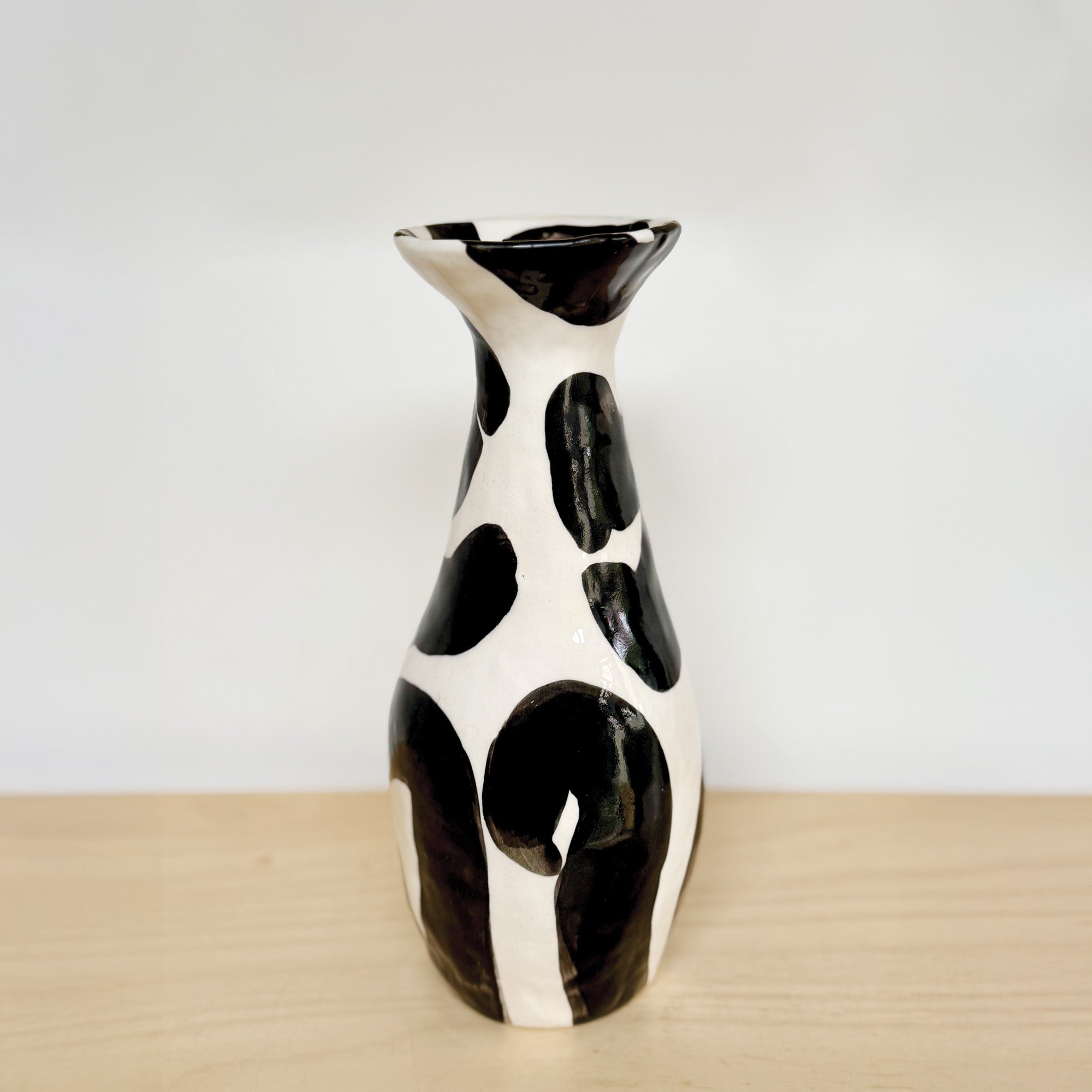 Tall Vase, Abstract espresso