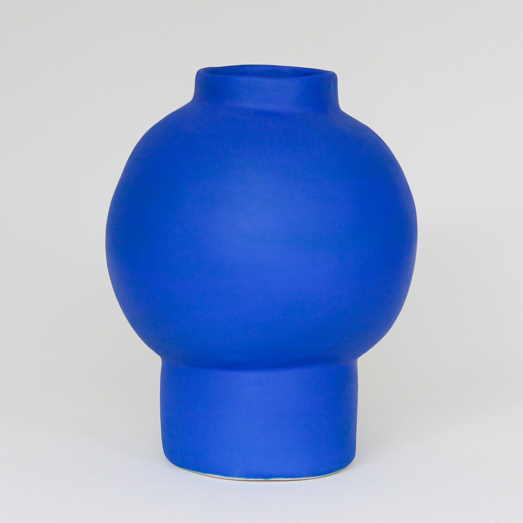 Orb Vase, Matte Cobalt