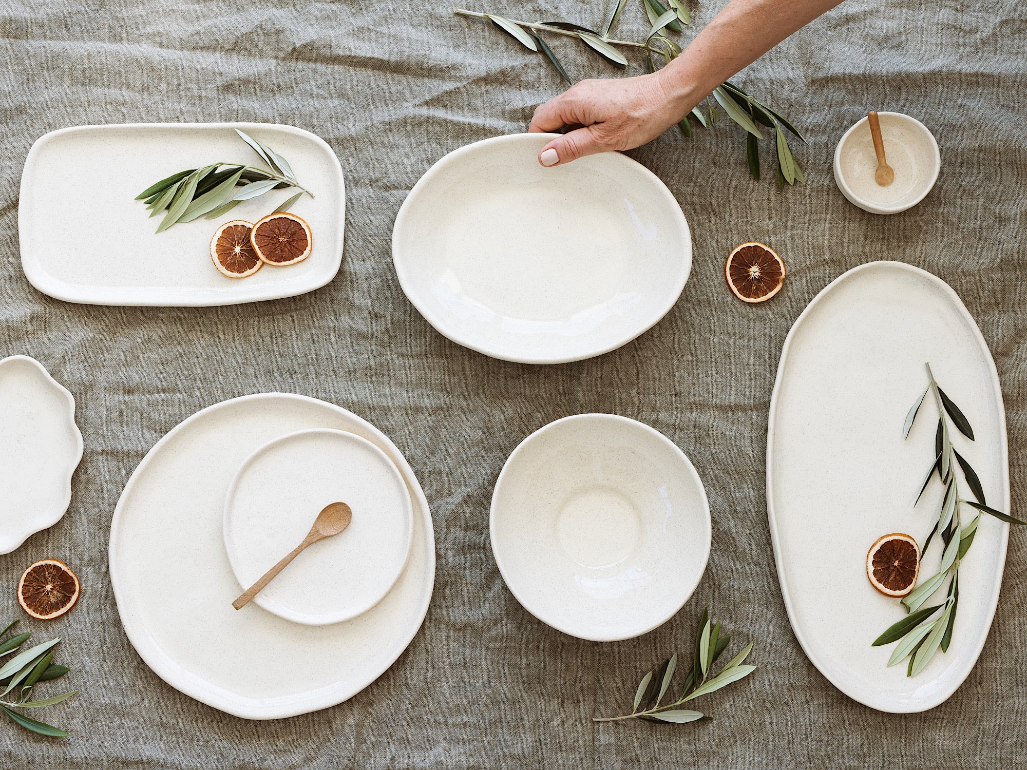 Serving Platter, Oatmeal